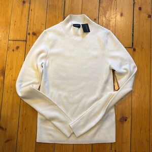 NWT Club Monaco Merino Wool Mockneck  Sweater